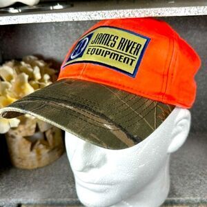James River Equipment Camo & Orange Hat